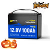 【🎃Halloween Treat】12V 100Ah Bluetooth Battery for Trolling Motors | 120A BMS | 1280Wh