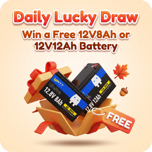 *Order lucky draw: Win a 12V 8Ah or 12V 12Ah battery