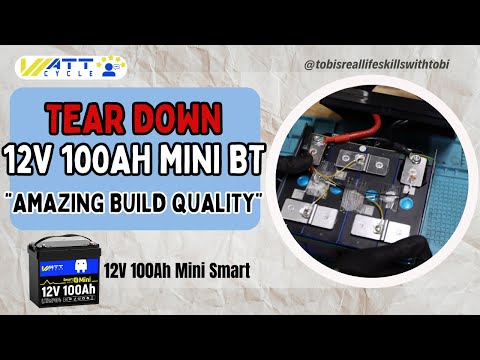 Batterie LiFePO4 mini Bluetooth 12 V 100 Ah | BMS 100 A | 1280 Wh