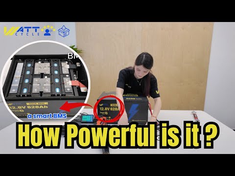 Batterie LiFePO4 12 V 628 Ah avec Bluetooth | BMS 300 A | 8038 Wh