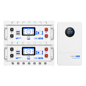 WattCycle V2.5 48V 100Ah Server Rack Lithium Battery and 12kW Split Phase Solar Inverter Bundle Kit